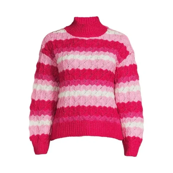 99 Jane Street Women's Pink and White Sweater-size S-NWT - Picture 3 of 10
